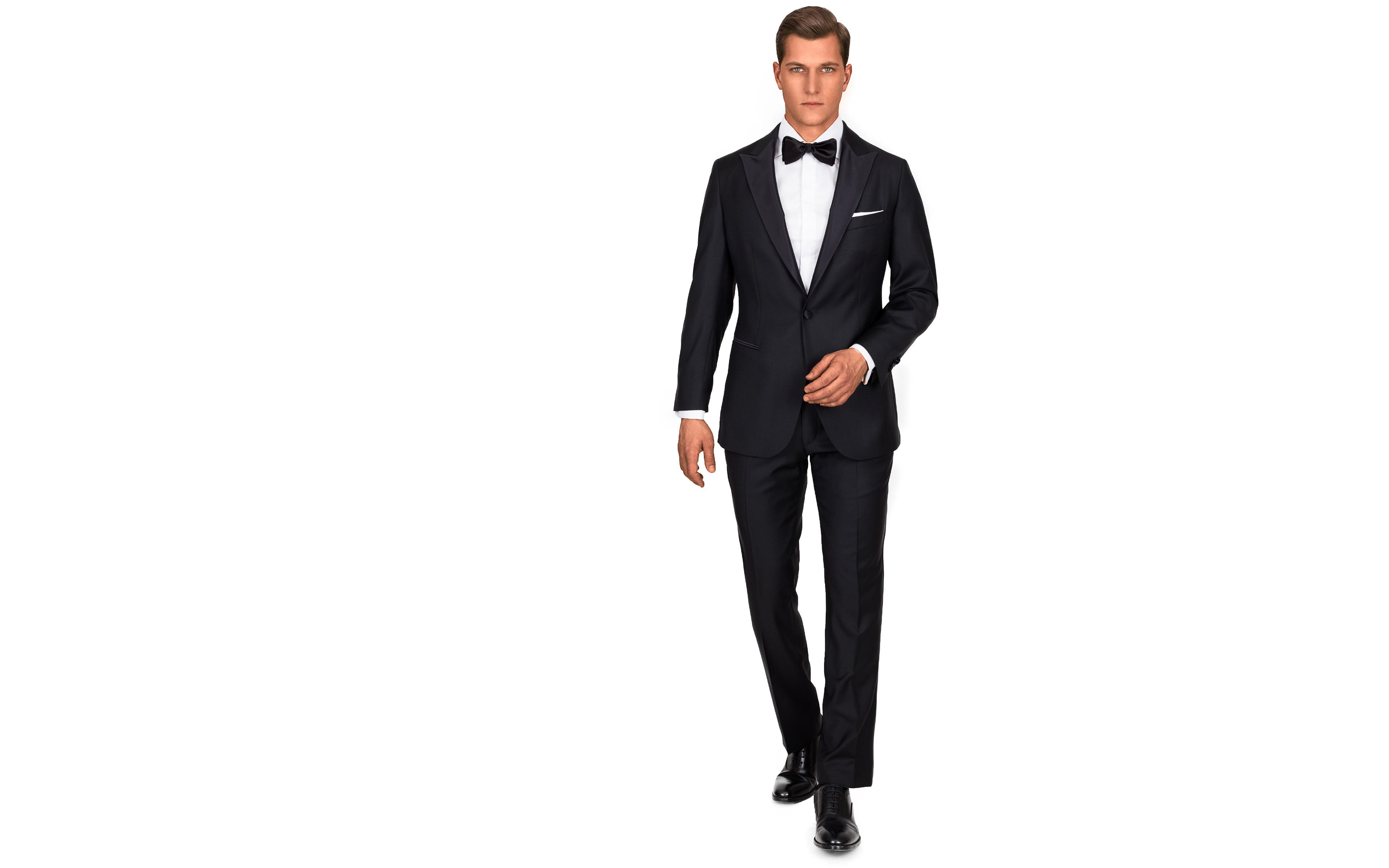 1663 Black Tuxedo with peak lapels