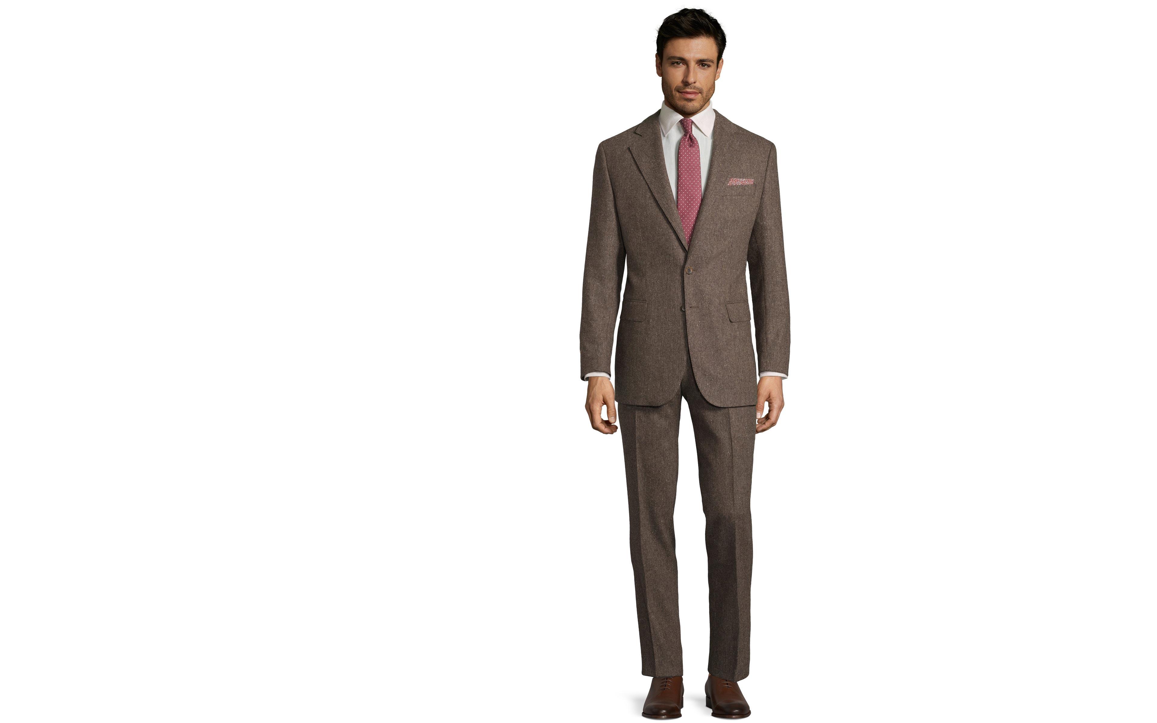 Natural Brown Tweed Suit