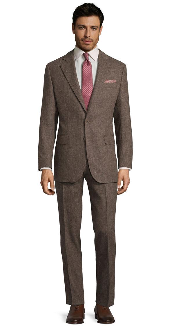 Natural Brown Tweed Suit