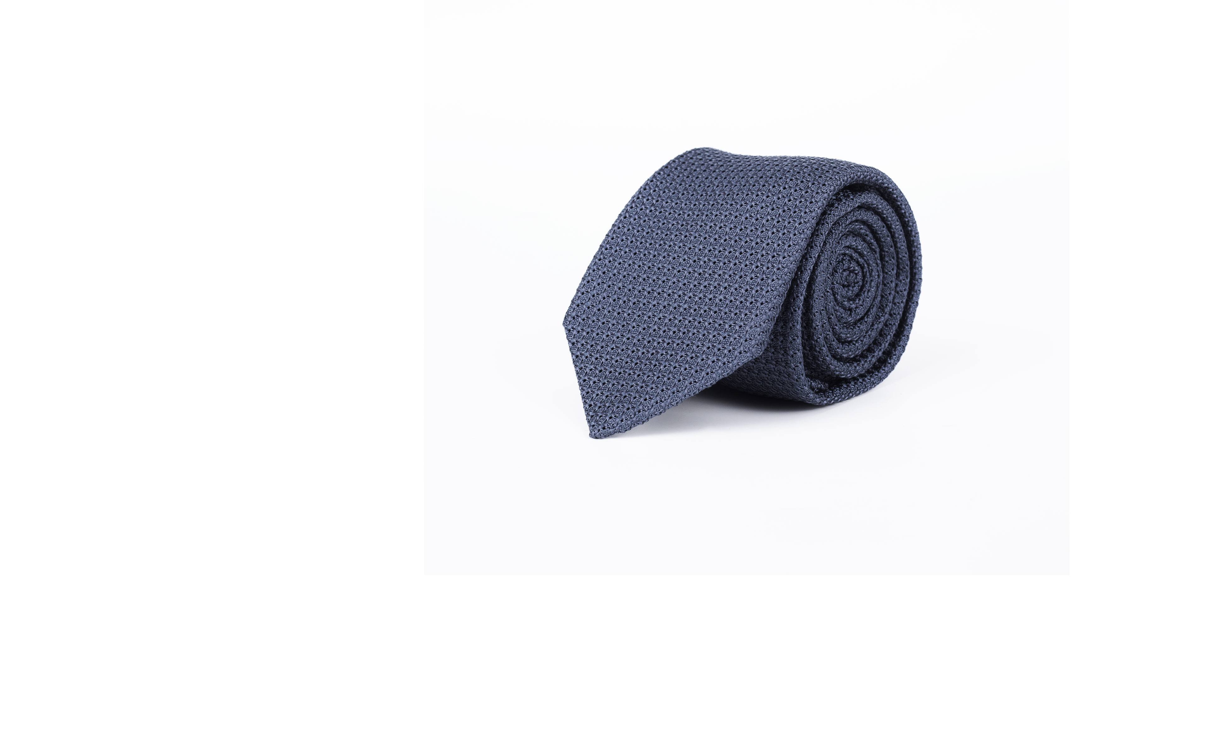 Airforce Blue Italian 100% Grenadine Silk Tie