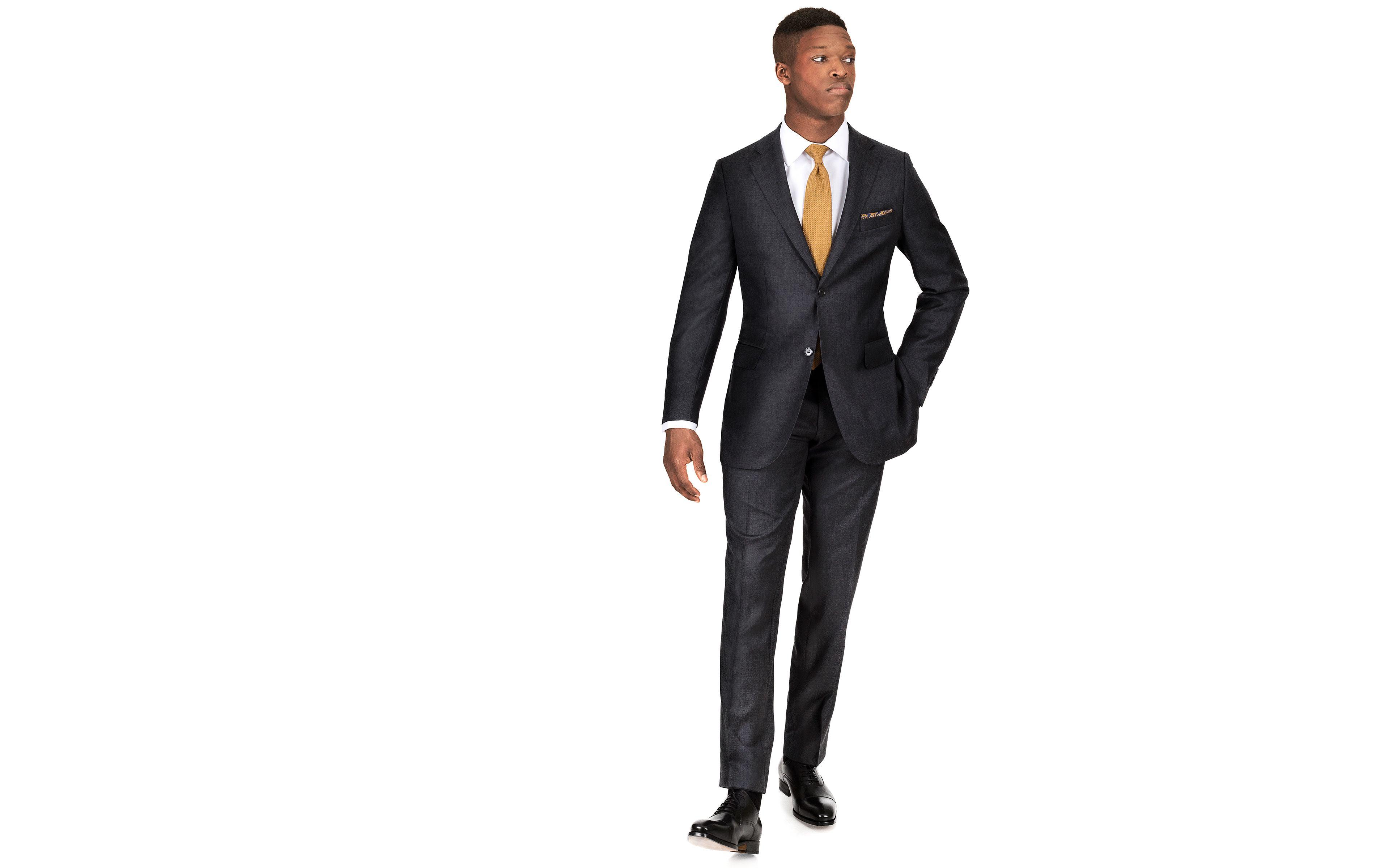 Charcoal Pick & Pick Suit