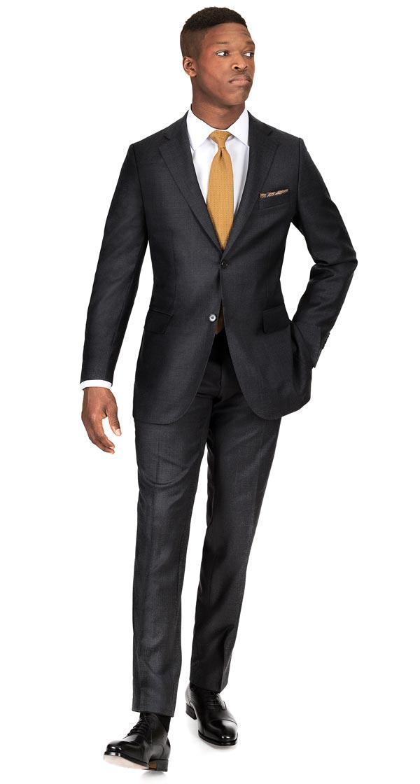 Charcoal Pick & Pick Suit