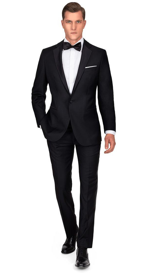 1663 Black Tuxedo with notch lapels