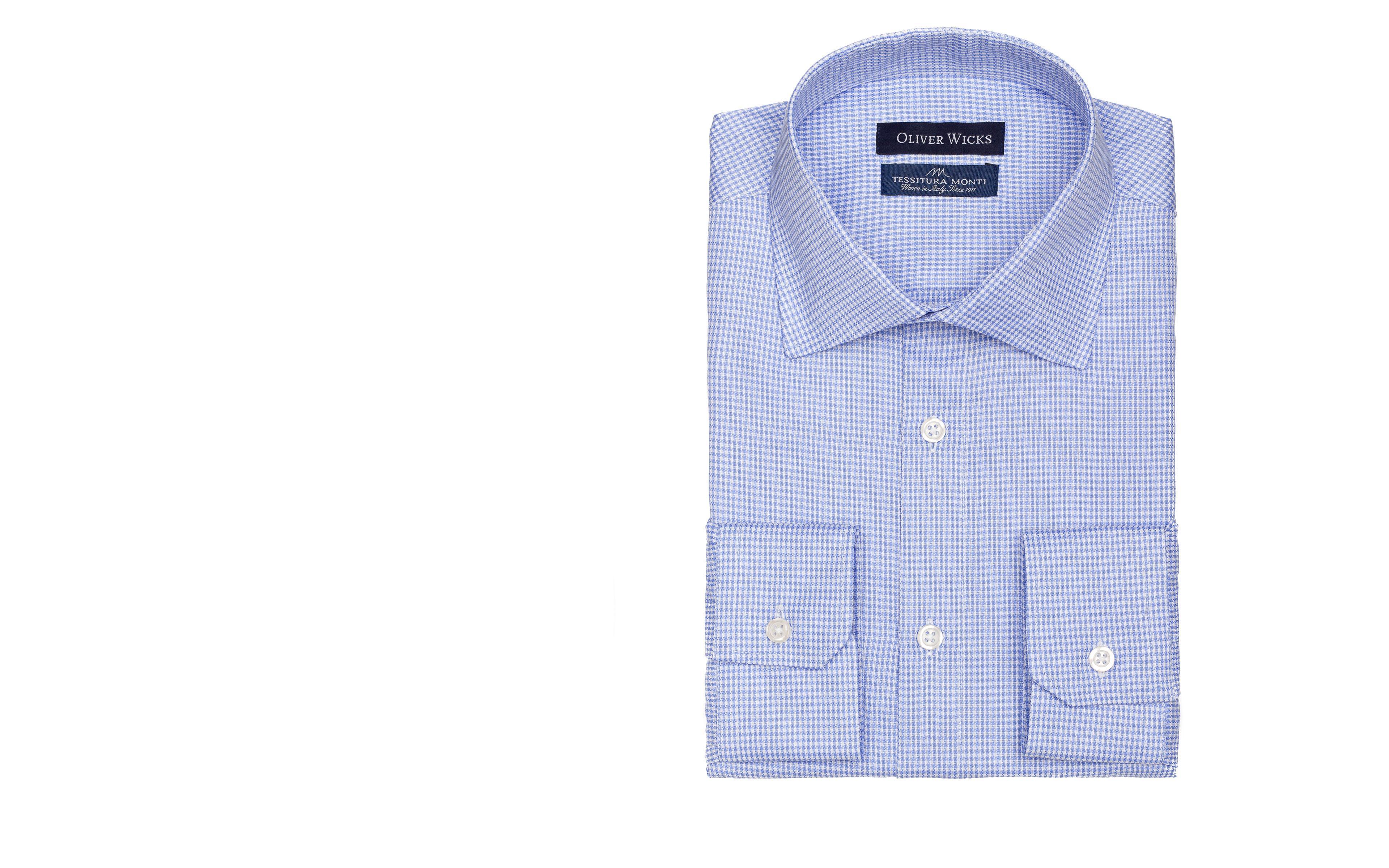 Blue Houndstooth Royal Oxford Shirt