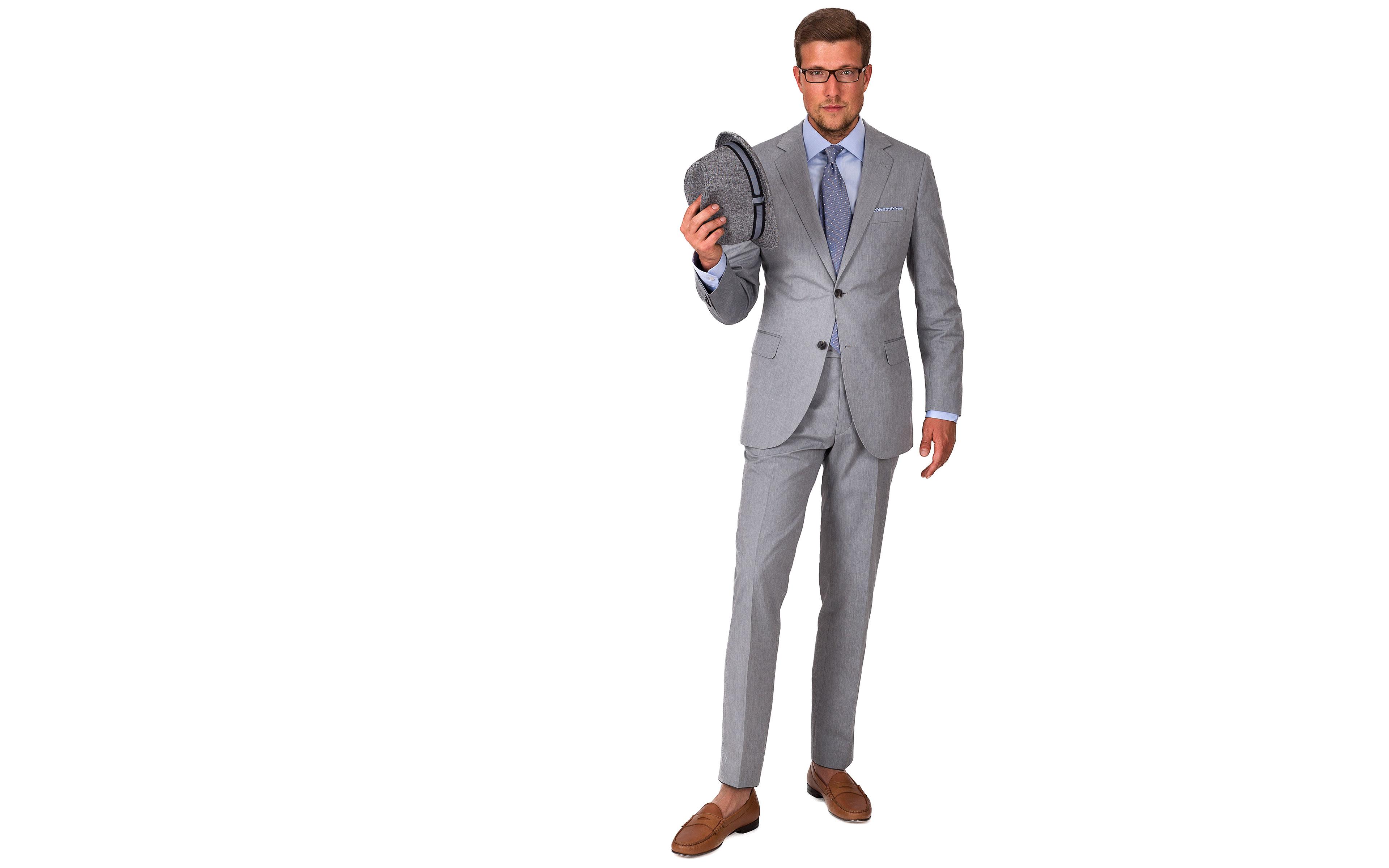 Suit in Grey Cotton