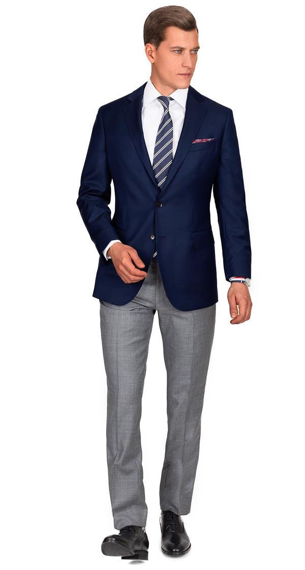 Navy Blue Pick & Pick Blazer