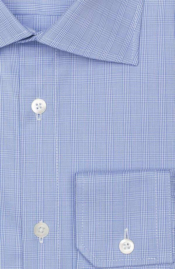 Checked Blue Cotton Shirt