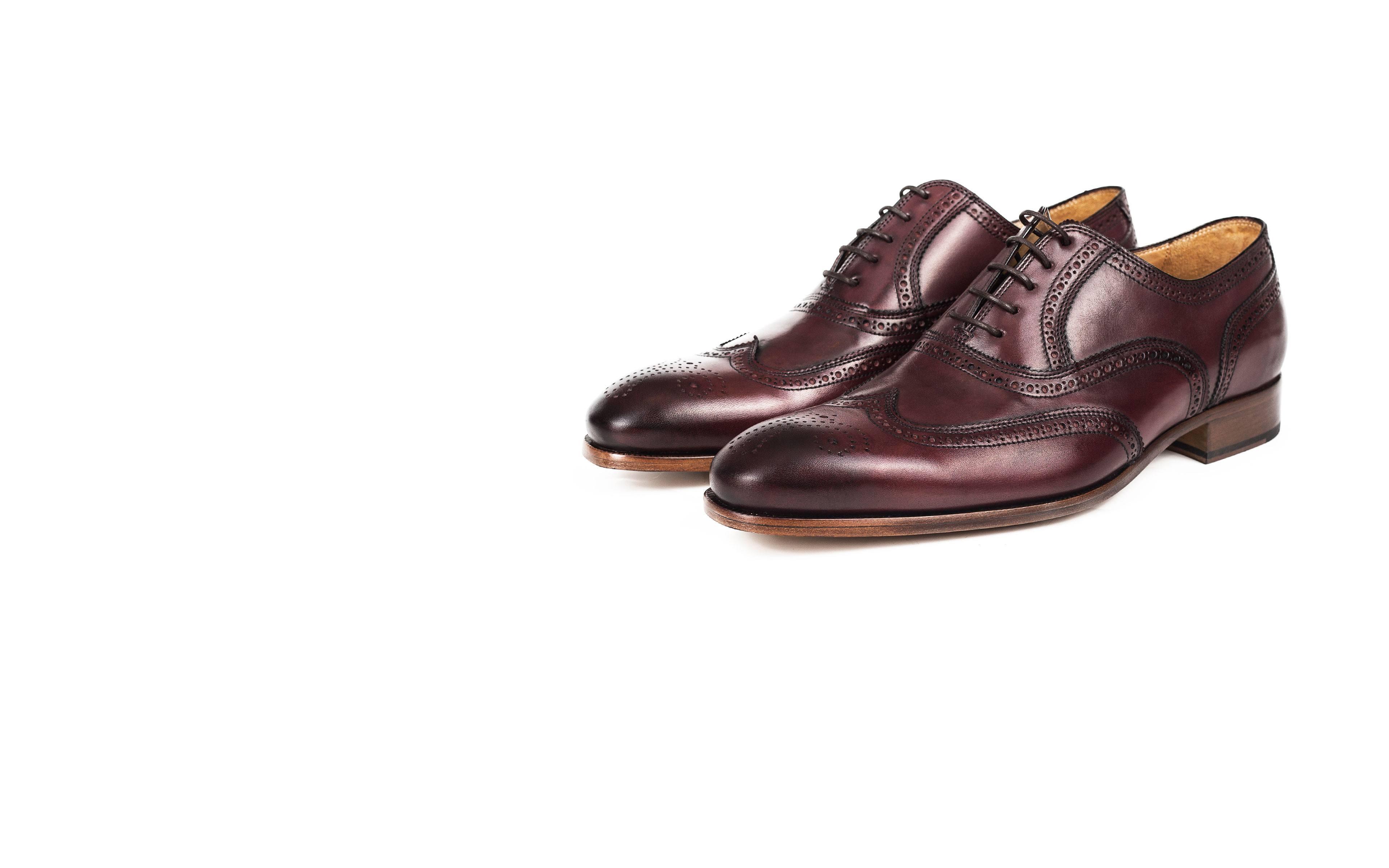 Burgundy Wingtip Oxford