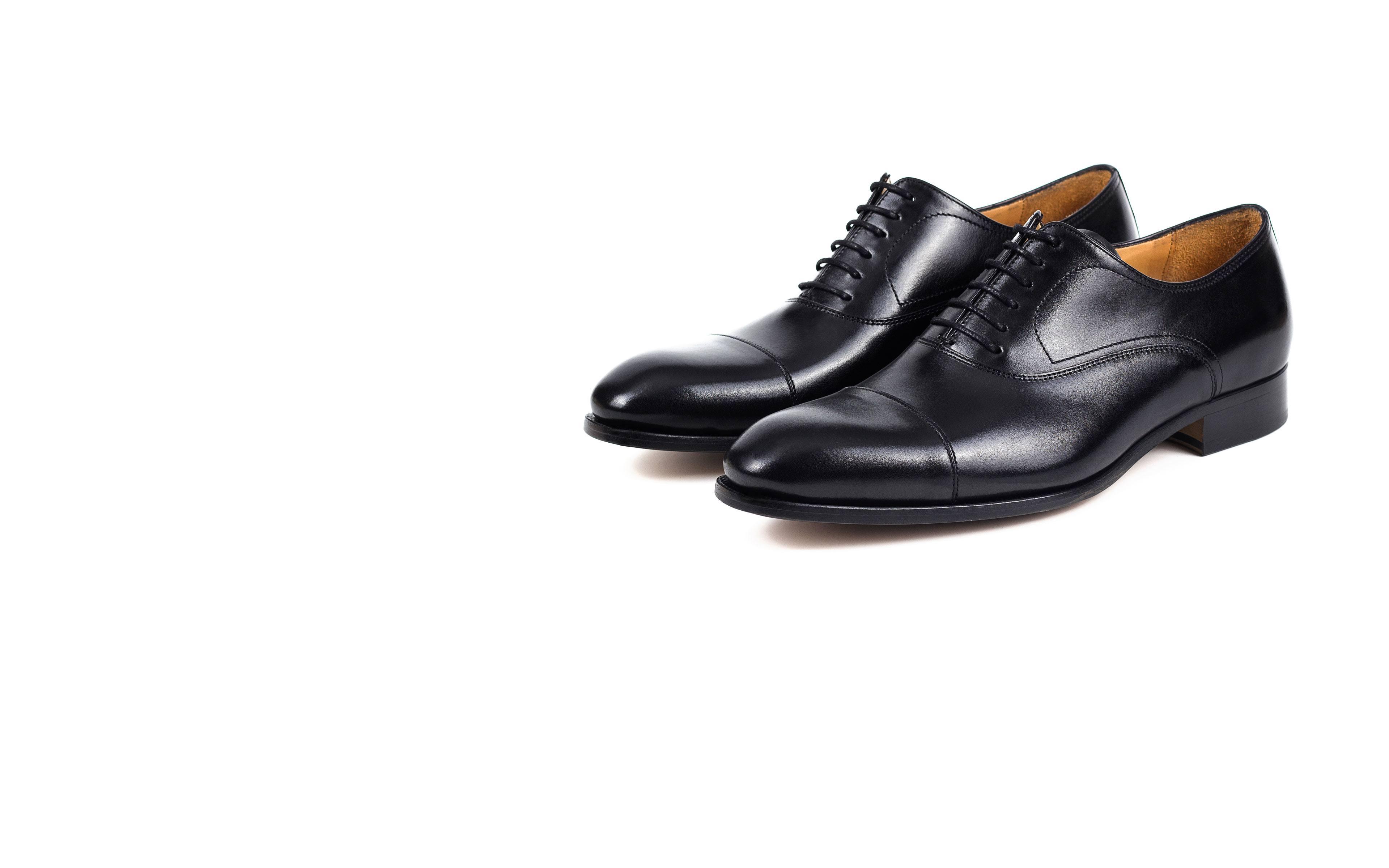 Black Cap-Toe Oxford