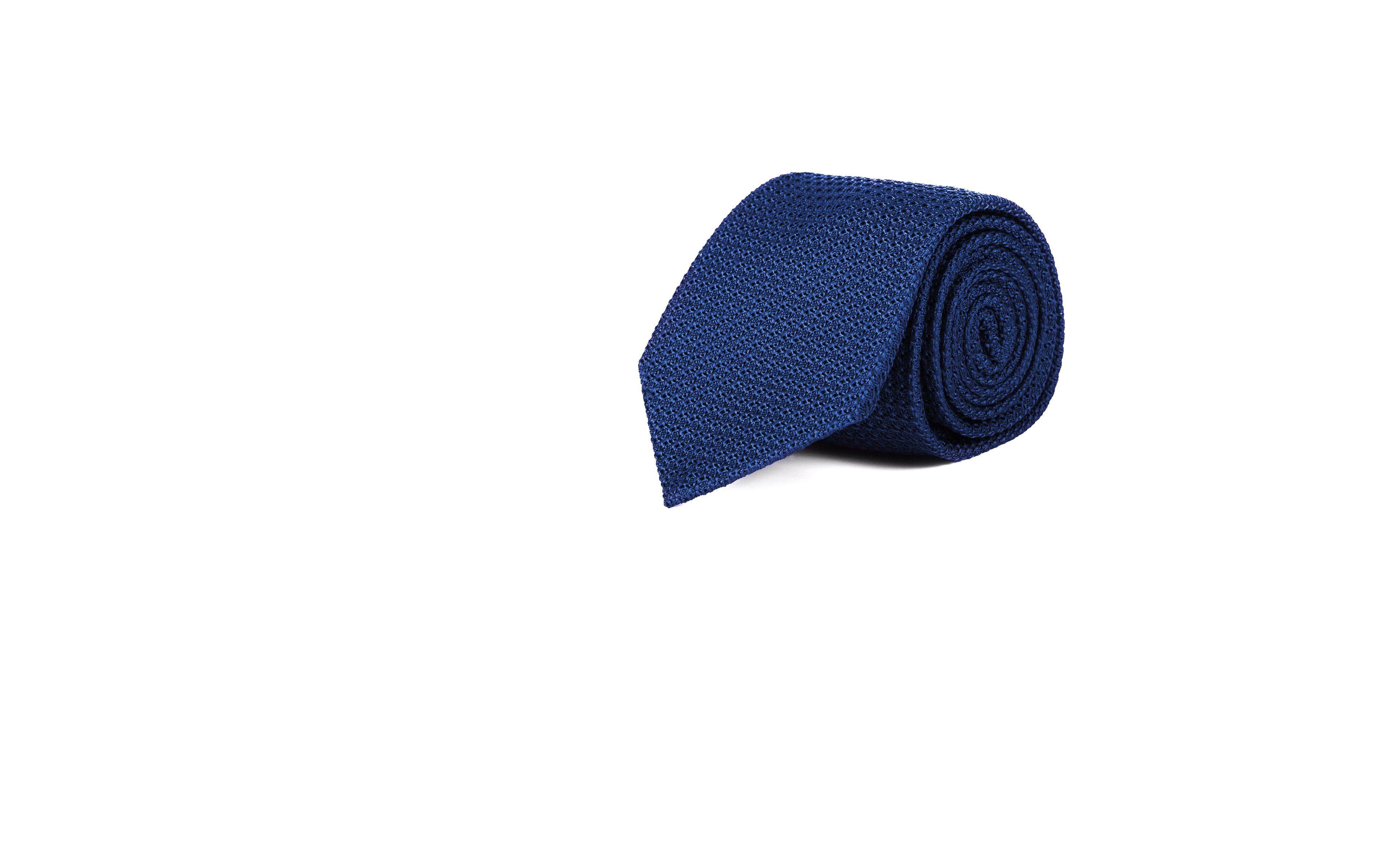 Royal Blue 100% Grenadine Silk Tie