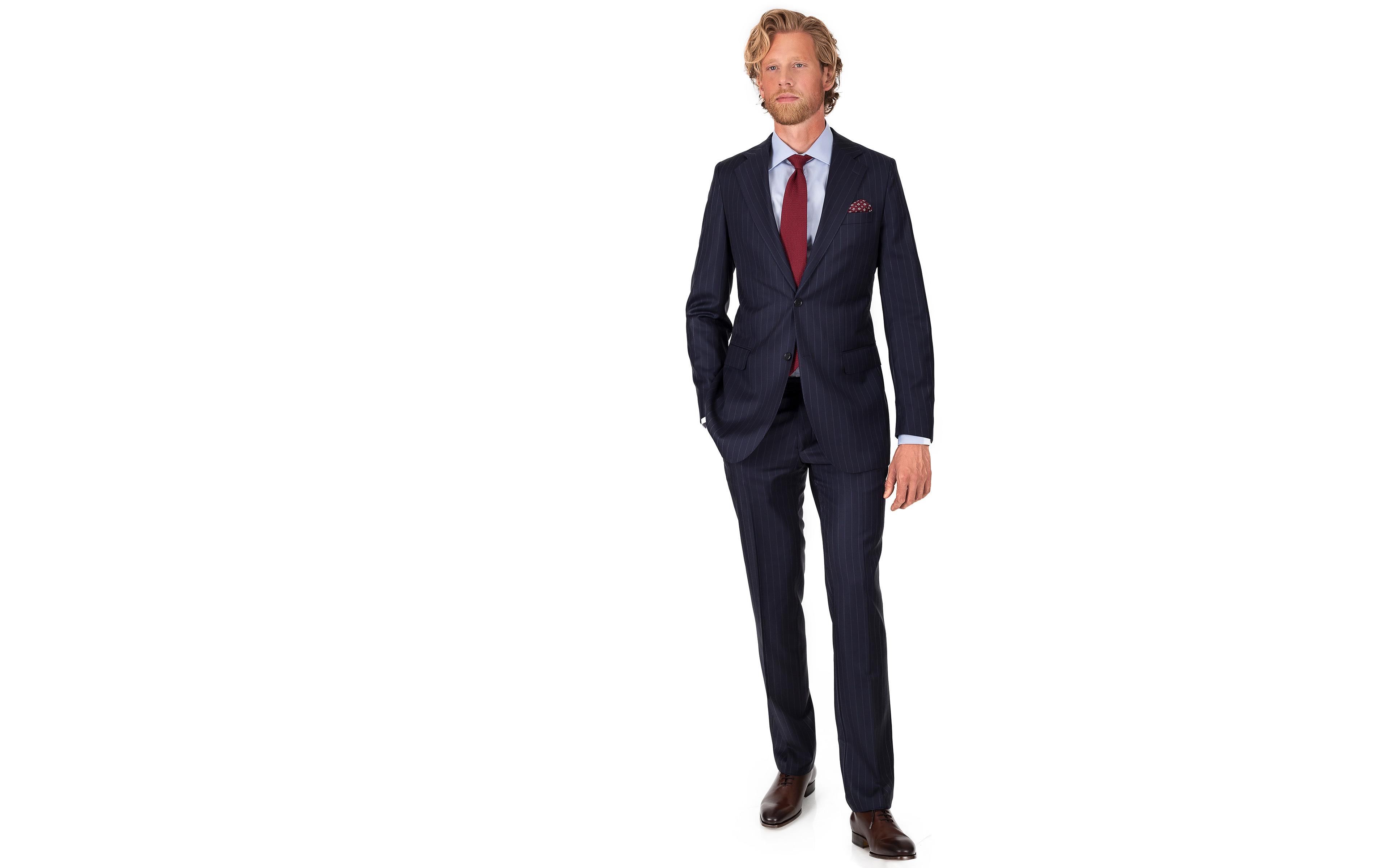 Navy Chalkstripe Suit