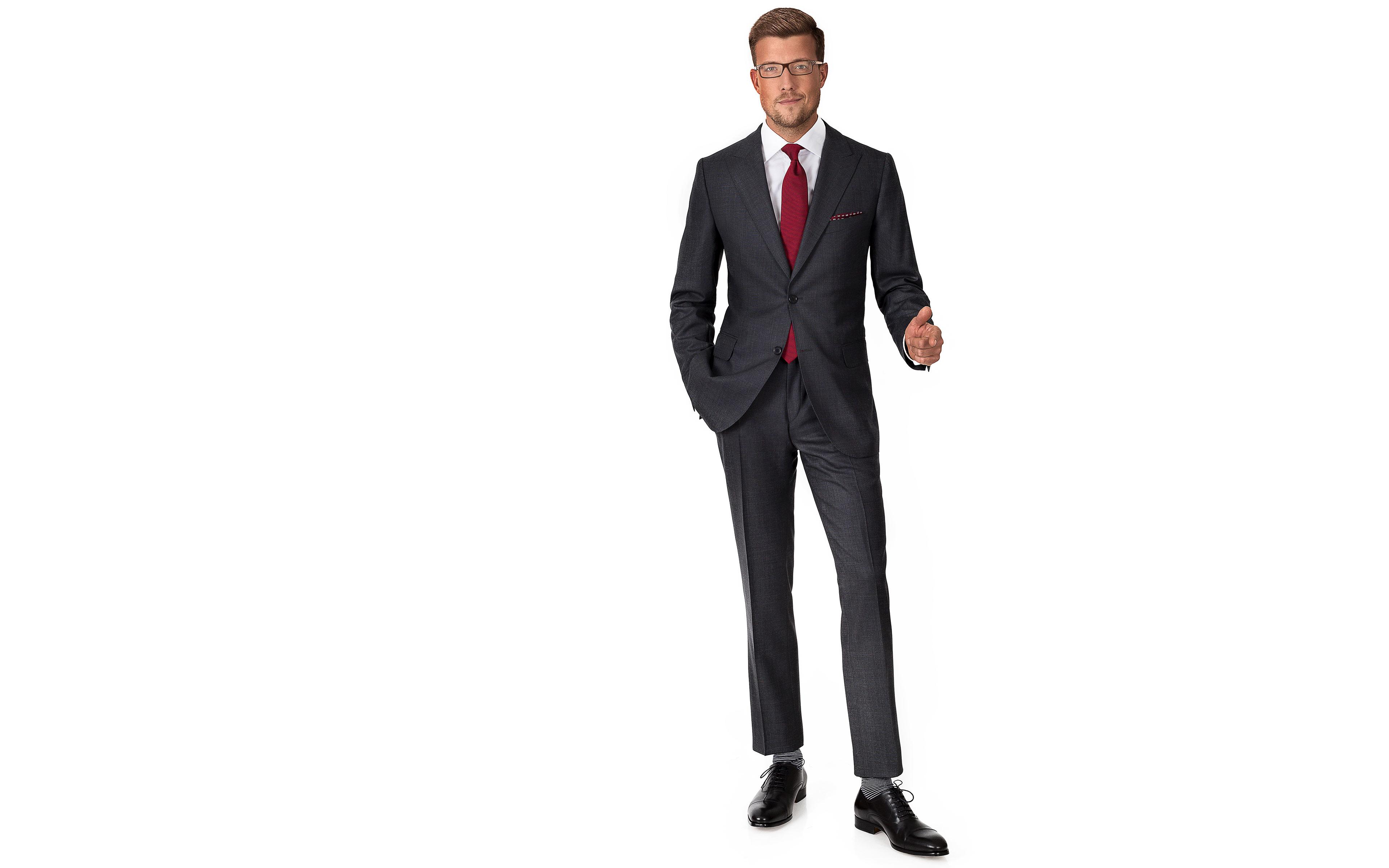 Vendetta Premium Charcoal Birdseye Suit