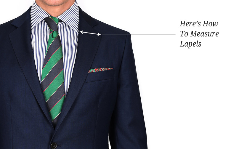 Here's how to measure lapels