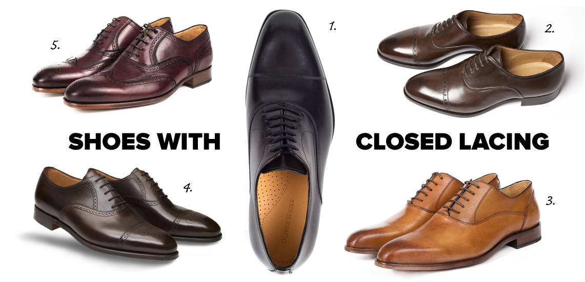 oxfords shoes with closed lacing