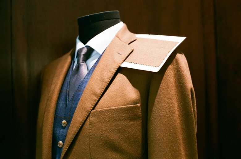 Brown Jacket Suit on Mannequin