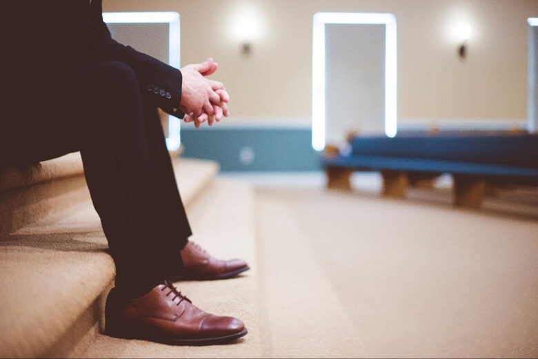 Brown Shoes and Black Suit