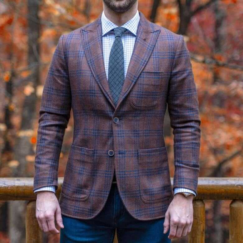 Brown Tweed Suit Jacket