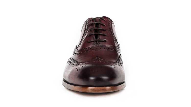 Burgundy Wingtip Oxfords by Oliver Wicks