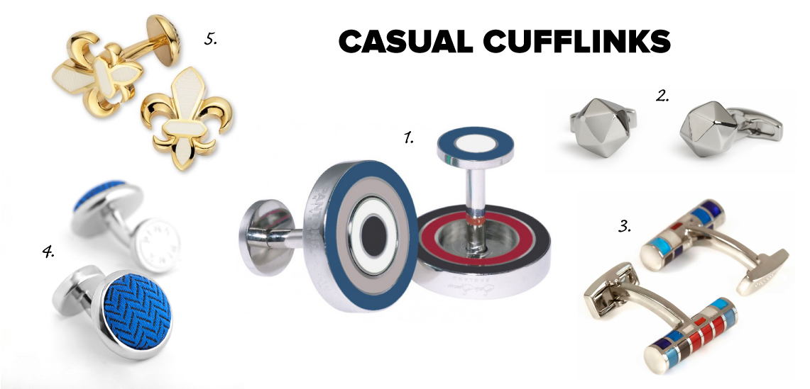 casual cufflinks