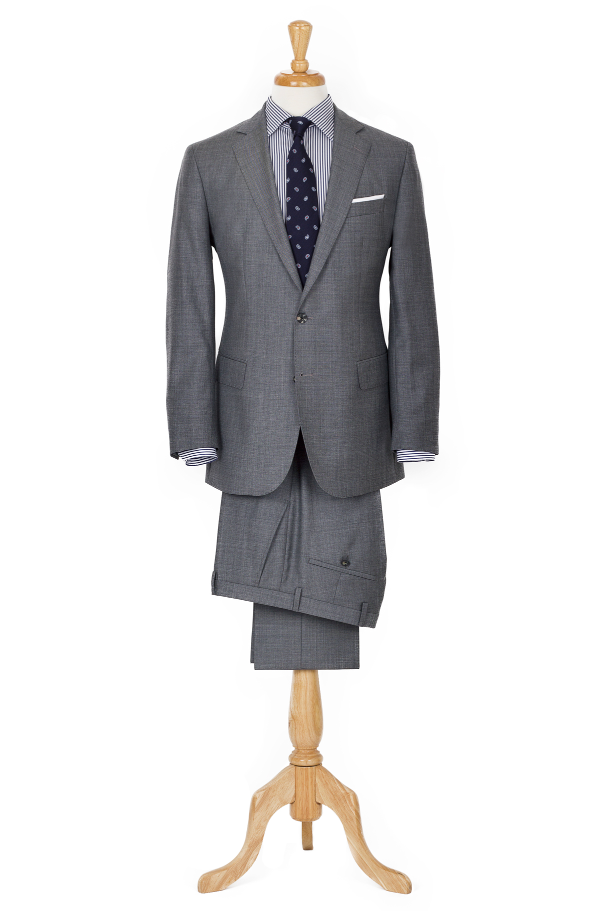 grey 2 piece suit styling