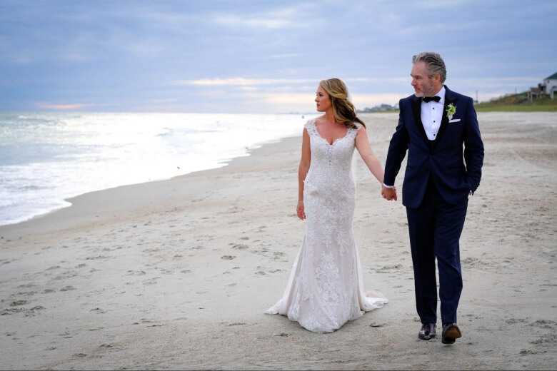 Husband and Bride On The Beach