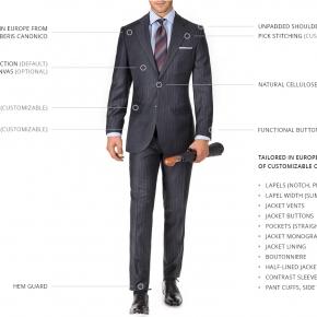 Charcoal Chalkstripe Suit - thumbnail image 3