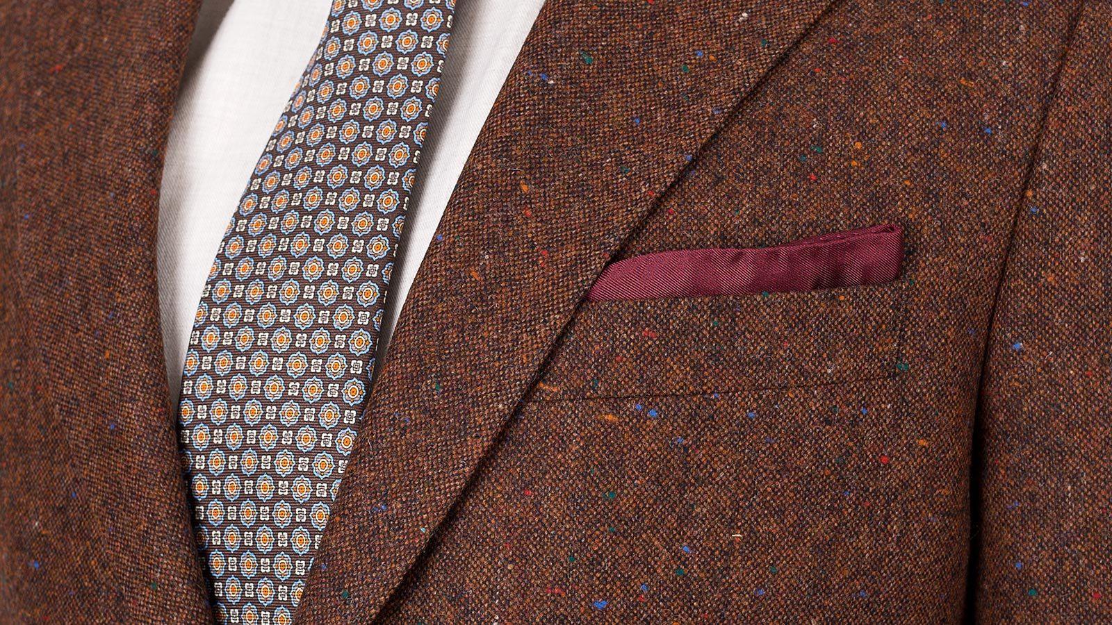 Copper Brown Donegal Tweed Suit - slider image 1