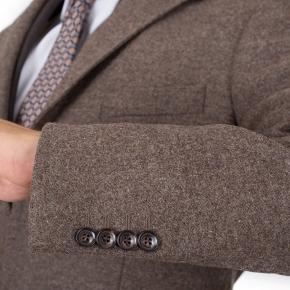 Coat in Brown Wool-Cashmere - thumbnail image 1