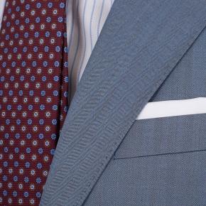 Sky Blue Wool & Silk Suit - thumbnail image 1