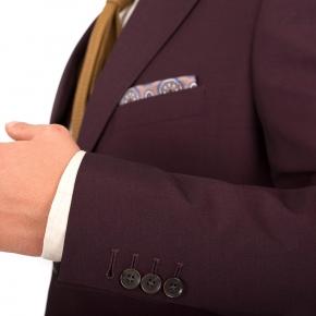 Burgundy Wool & Mohair Suit - thumbnail image 1