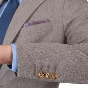 Light Brown Wool Flannel Suit - thumbnail image 1