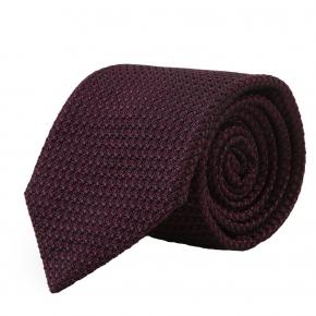 Purple 100% Grenadine Silk Tie - thumbnail image 1