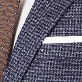 Navy & Grey Wool-Silk Sport Coat - thumbnail image 2