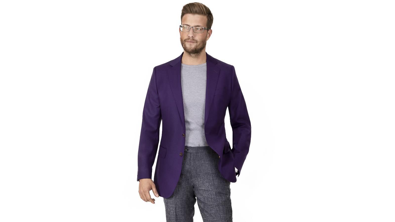 Solid Plum Suit - slider image 1