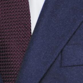 Coat in Solid Navy Wool - thumbnail image 1