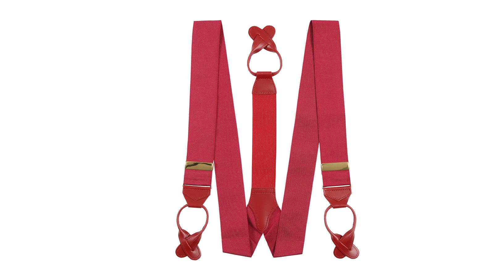 Wine Red Suspenders - slider image 