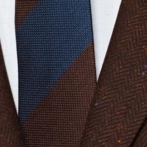 Rich Tobacco Donegal Herringbone Tweed Blazer - thumbnail image 1