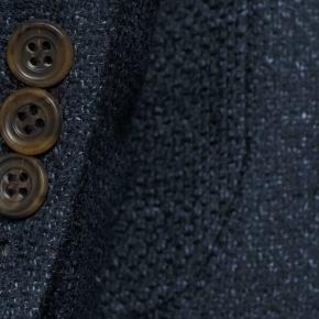 Navy Vintage Hopsack Tweed Blazer - thumbnail image 2