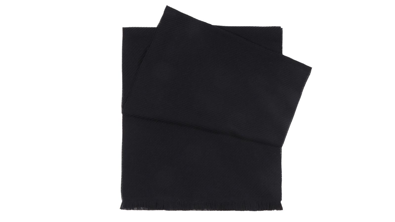 Solid Navy Wool Scarf  - slider image 