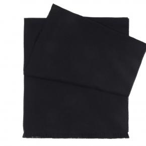 Solid Navy Wool Scarf  - thumbnail image 1