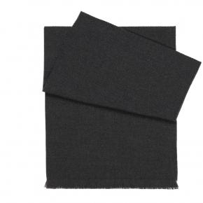 Solid Charcoal Wool Scarf - thumbnail image 1