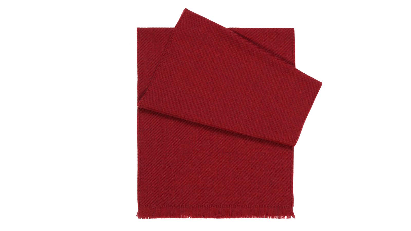 Solid Red Wool Scarf  - slider image 