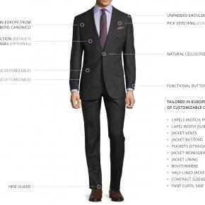 Vendetta Premium Charcoal Suit - thumbnail image 3