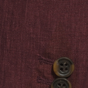 Intense Ruby Red Linen Suit - thumbnail image 2