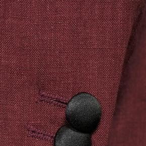 Intense Ruby Red Linen Tuxedo - thumbnail image 2