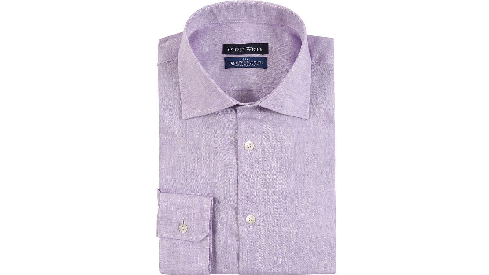 Lavender Linen Shirt - slider image 