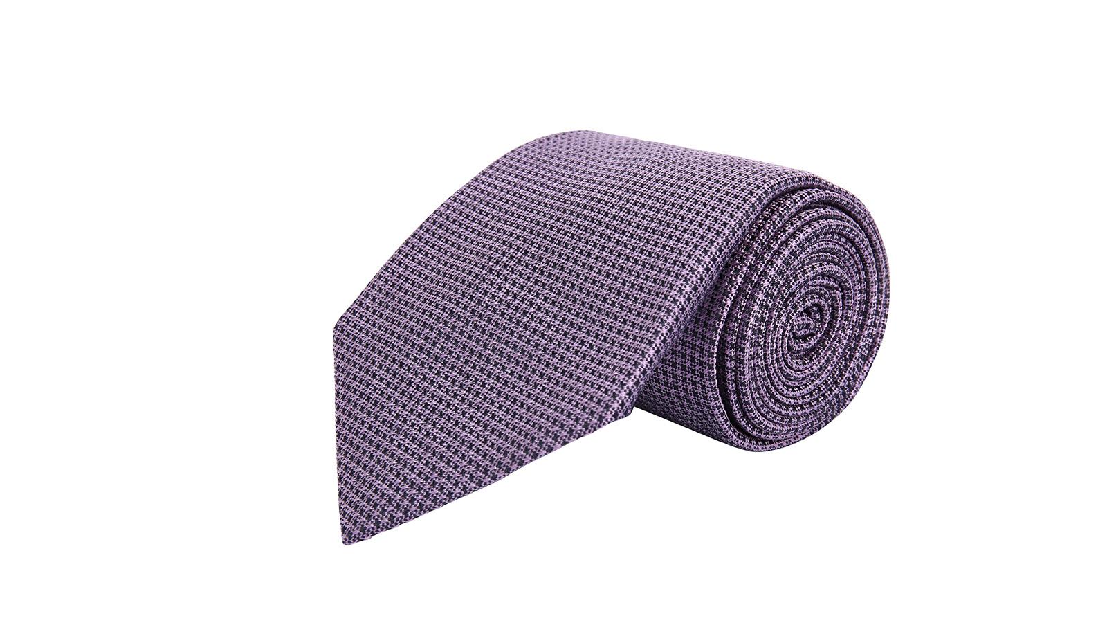 Lavender Hopsack Silk Tie - slider image 