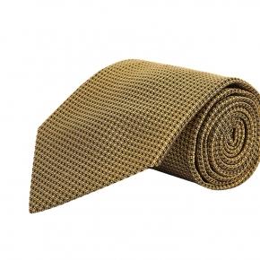 Gold Hopsack Silk Tie - thumbnail image 1