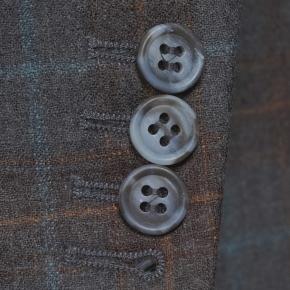 Tangerine & Blue Check Charcoal Natural Stretch Blazer - thumbnail image 2