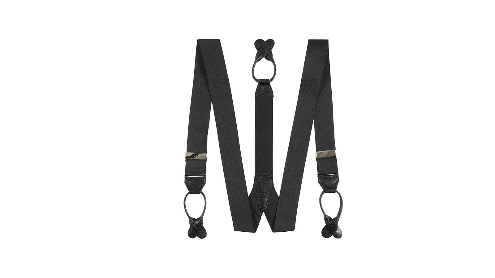 Jet Black Suspenders - slider image 